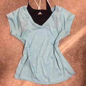 NWOT-TURQUOISE ATHLETIC SHIRT